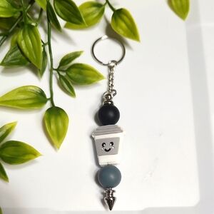 Cute Black and White Keychain